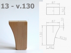Nábytková noha 13 třešeň 