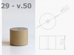 Nábytková noha 29 třešeň 