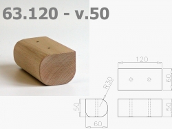 Nábytková noha 63.120 dub 