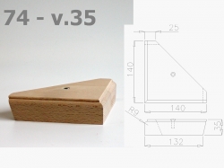 Nábytková noha 74 třešeň 
