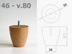 Nábytková noha 46 třešeň 