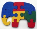 Puzzle dřevěné Slon. 