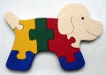 Puzzle dřevěné Pes. 